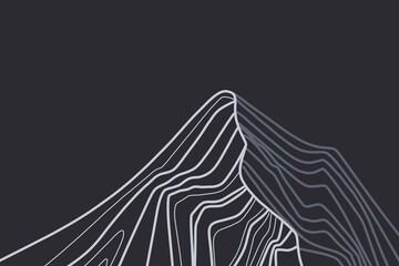 topographic map contour line surface black wallpaper