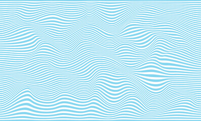 Optical Illusion Effect. Dynamic texture with wavy lines. Abstract background. Distorted glitch lines. Vector Abstract Geometric Background