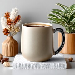 Warm Coffee Cup Natural Decor High Resolution Picture