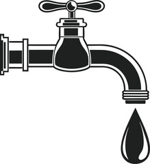 faucet with water drop