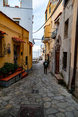 Sorrento, Italy. Panoramic realistic view of Sorrento city in the winter