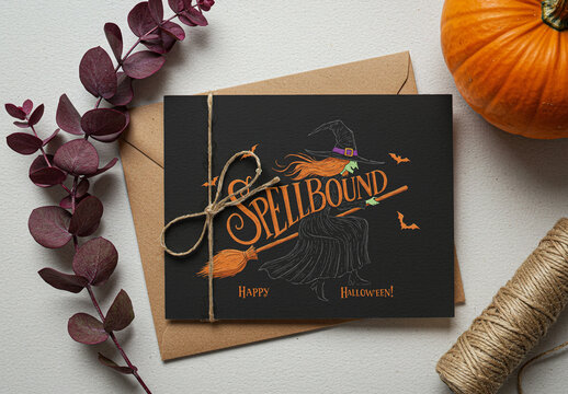 Halloween Card Mockup