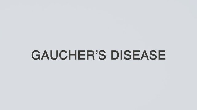Gaucher&rsquo;s disease concept word stethoscope illustrative illustration text hand diagnosed on white background for genetic health awareness, patient care, and medical evaluation