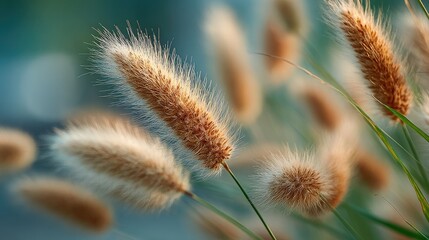 Obraz premium Fluffy grasses in soft light
