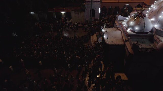 Baikunthnath Dham Temple Night View, Patna, Bihar, India