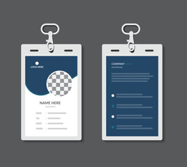 Minimalist Corporate ID Card Template | Modern Business Identity Design