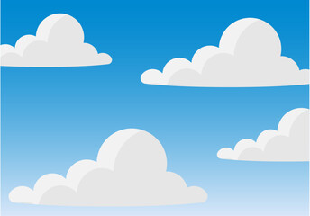 Cielo con nubes y sombras