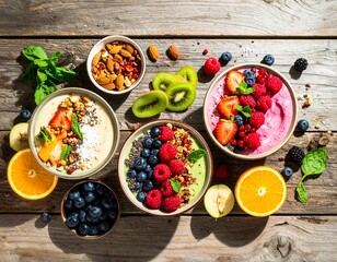 Vibrant Vegan Feast Flat Lay