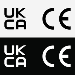 UKCA CE VECTOR ICON