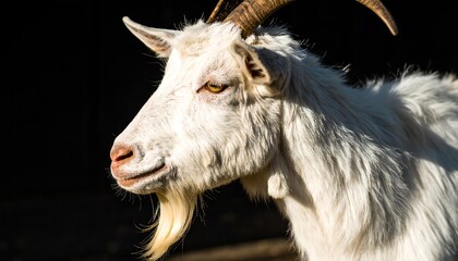 White goat profile