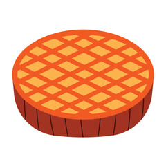 Autumn Leaf Icon in Warm Fall Colors