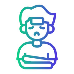 flu Line Gradient Icon