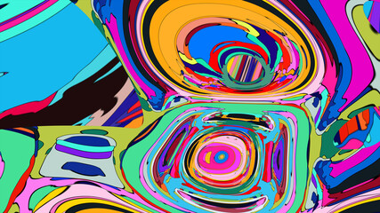 abstract background with colorful circles