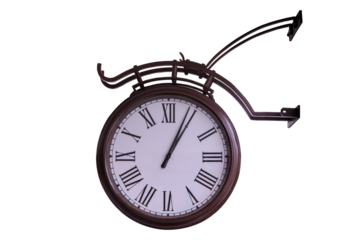 Retro-style street clock