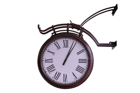 Retro-style street clock - Powered by Adobe