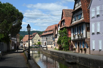 Fototapeta premium An der Lauter in Wissembourg, Elsass