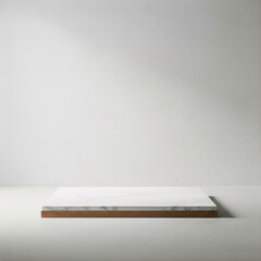 Minimalist Marble Pedestal Display Stand