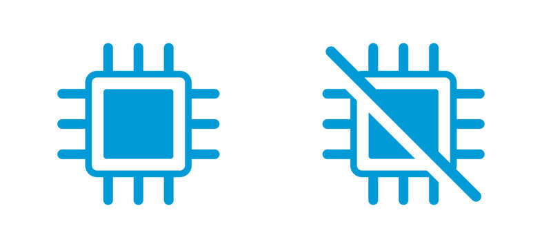 Chip icon and chip off.