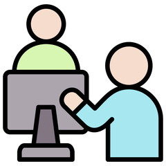 Fototapeta premium Mentoring Icon