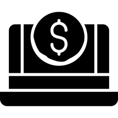 Laptop Coin Icon