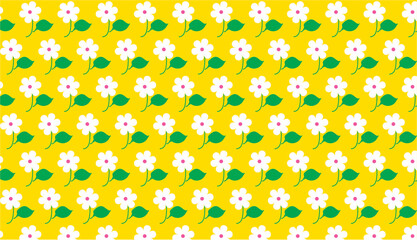 seamless pattern with colorful flowers