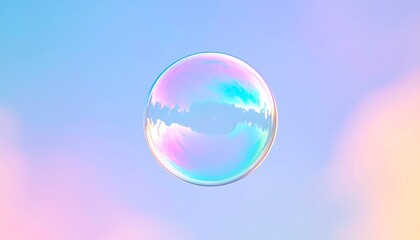 Pastel soap bubble
