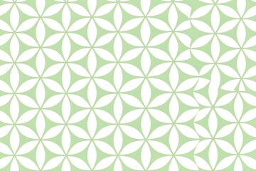 Green Floral Pattern