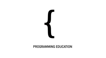 Black curly brackets symbol