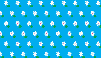 seamless pattern with flowers bed sheet art