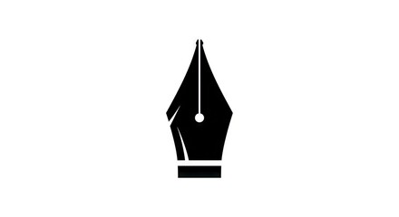 Fototapeta premium Fountain pen nib graphic design
