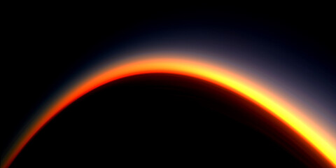 Obraz premium A stunning abstract sunrise with vibrant colors and a smooth gradient curved edge.