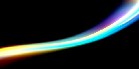 Vibrant abstract light wave with colorful hues.