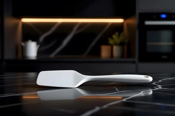 Modern Kitchen Spatula on Marble Countertop