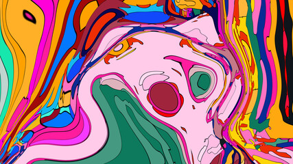 abstract colorful background with colorful splashes