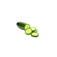 cucumber on white background