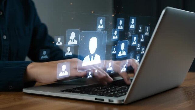 Streamlining Talent Acquisition: Optimizing HR with AI-Powered Candidate Search and Recruitment on a Laptop