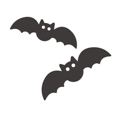 コウモリのベクターイラスト：ハロウィン・動物 - Bat Vector Illustration: Halloween and Animal