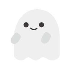 かわいいおばけのベクターイラスト：ハロウィン・幽霊 - Cute Ghost Vector Illustration: Halloween and Spectre