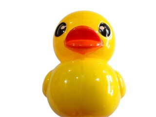 yellow rubber duck isolated