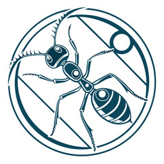 Insect Circle Symbol With Purpose
