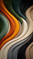 Obraz premium Abstract waves texture colorful background pattern design wallpaper art illustration modern fabric