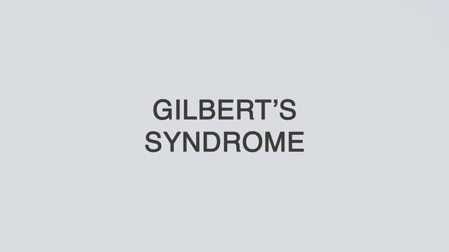 Gilbert&rsquo;s syndrome concept word stethoscope illustrative illustration text hand diagnosed on white background for liver health awareness, patient care, and medical evaluation