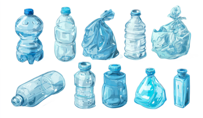 Environment ecology pollution plastic bottles waste recycling sustainability

