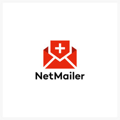 Modern NetMailer Email Communication Service Logo Design