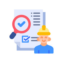 Inspection flat color icon