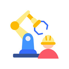 Machinery flat color icon