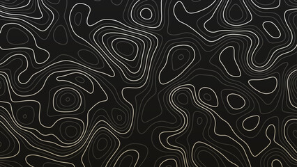 Dark background with abstract topographic contour lines