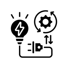 Electricity Operation glyph icon