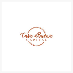 Elegant Casa Buena Capital Logo Design on White Background