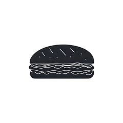 Black Burger: Minimalist Food Photography, Dark Food Aesthetic, Charcoal Bun, Gourmet Burger Design